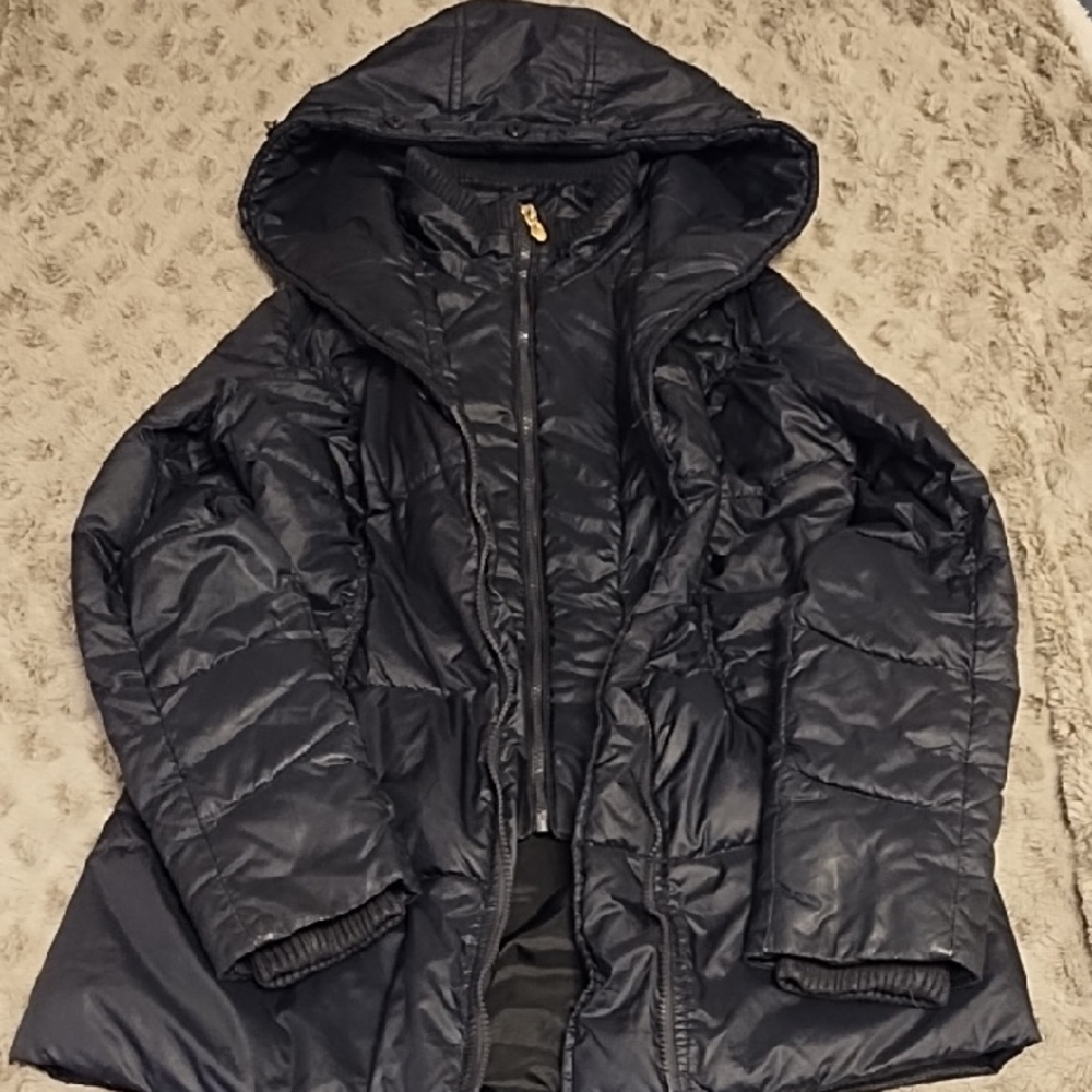 Laundry by Design Women's Navy Puffer Coat